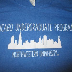 Northwestern University Chicago Undergraduate Program College Skyline Shirt XXL